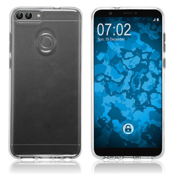 PhoneNatic Case kompatibel mit Huawei P Smart - Crystal Clear Silikon Hülle transparent Cover