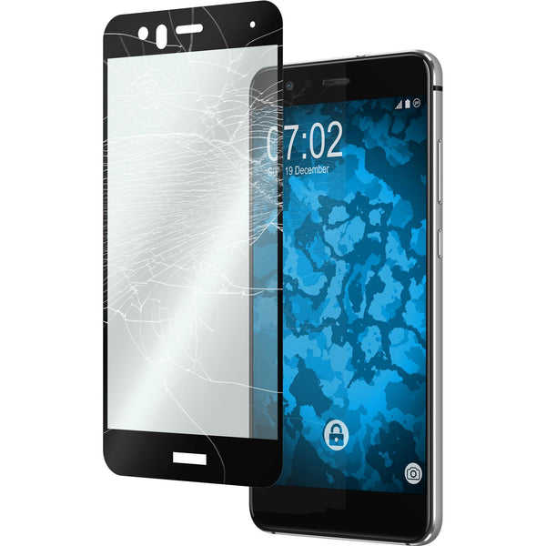 2 x Huawei P10 Lite Glas-Displayschutzfolie klar full-screen