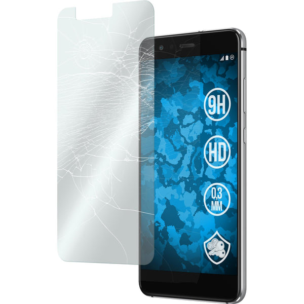 3 x Huawei P10 Lite Glas-Displayschutzfolie klar