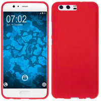 PhoneNatic Case kompatibel mit Huawei P10 Plus - rot Silikon Hülle matt Cover