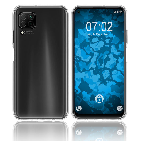 PhoneNatic Case kompatibel mit Huawei P40 Lite - Crystal Clear Silikon Hülle transparent Cover
