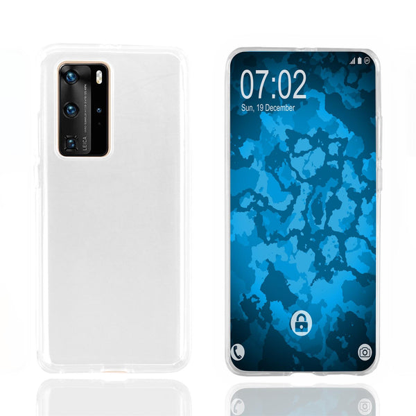 PhoneNatic Case kompatibel mit Huawei P40 Pro / P40 Pro Plus - Crystal Clear Silikon Hülle transparent Cover