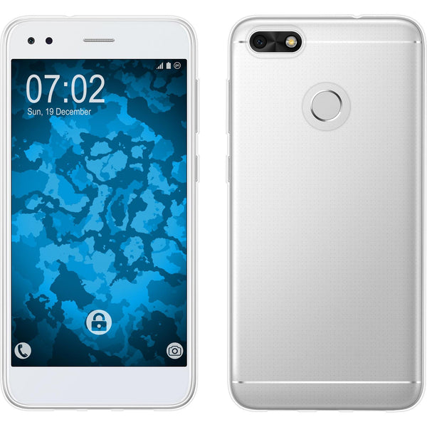 PhoneNatic Case kompatibel mit Huawei P9 Lite Mini - clear Silikon Hülle Slimcase Cover