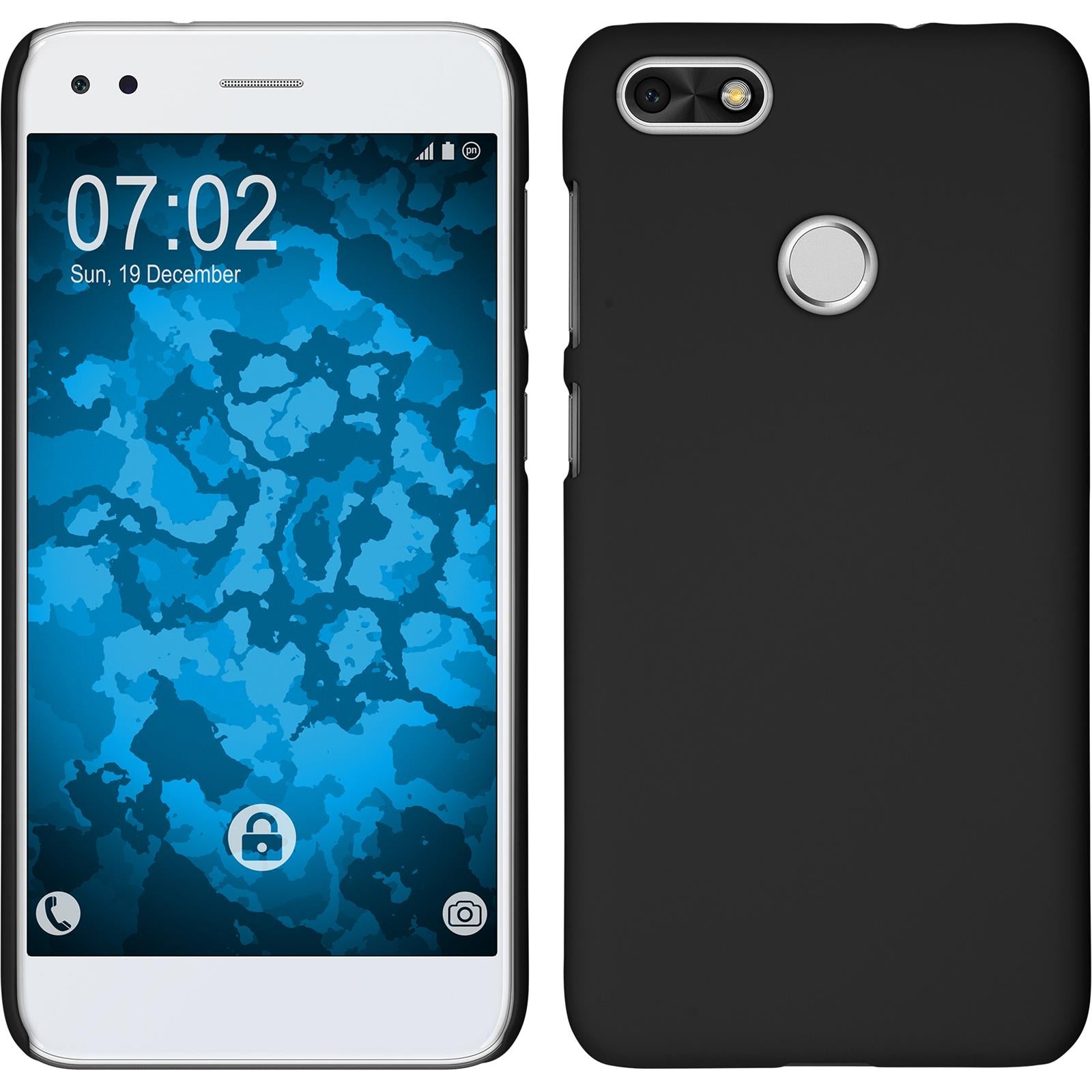 Hardcase für Huawei P9 Lite Mini gummiert schwarz
