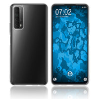 PhoneNatic Case kompatibel mit Huawei P Smart 2021 - Crystal Clear Silikon Hülle transparent Cover
