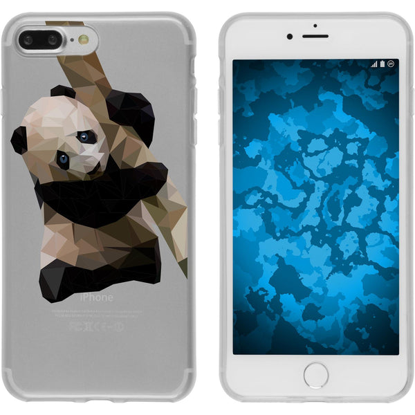 iPhone 8 Plus Silikon-Hülle Vektor Tiere M4 Case