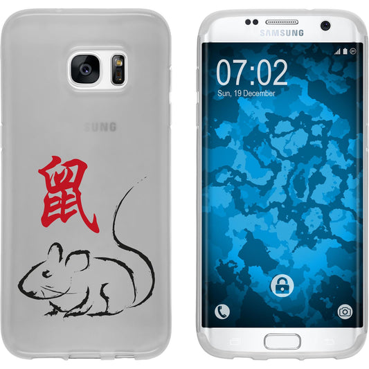 Galaxy S7 Edge Silikon-Hülle Tierkreis Chinesisch M1 Case