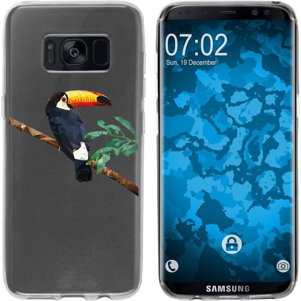 Galaxy S8 Plus Silikon-Hülle Vektor Tiere M5 Case