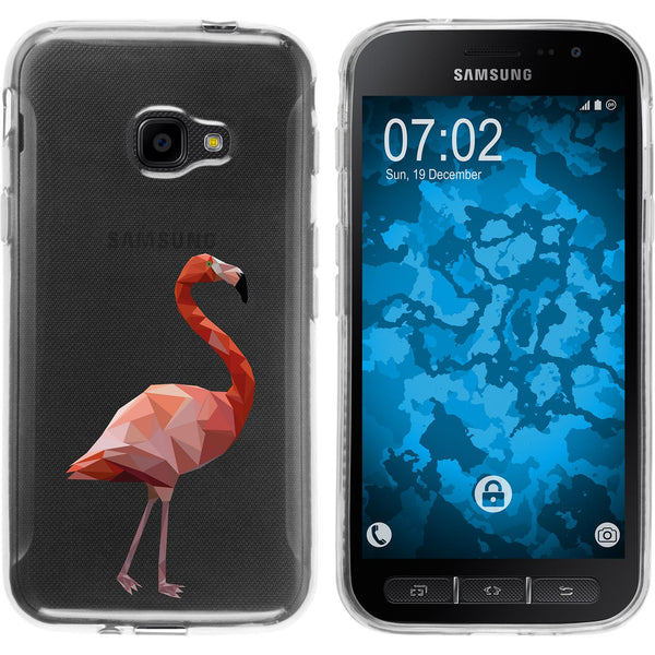 Galaxy Xcover 4 / 4s Silikon-Hülle Vektor Tiere M2 Case