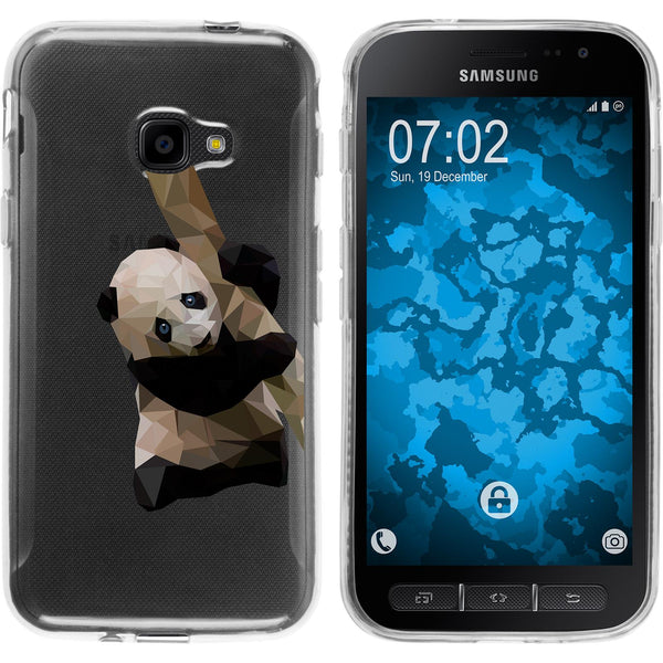 Galaxy Xcover 4 / 4s Silikon-Hülle Vektor Tiere M4 Case
