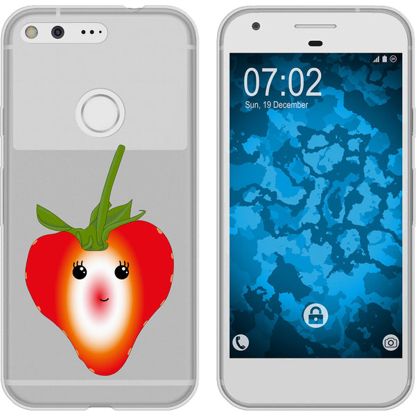 Pixel Silikon-Hülle Sommer Erdbeere M4 Case