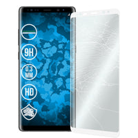 2 x Samsung Galaxy Note 8 Glas-Displayschutzfolie klar full-