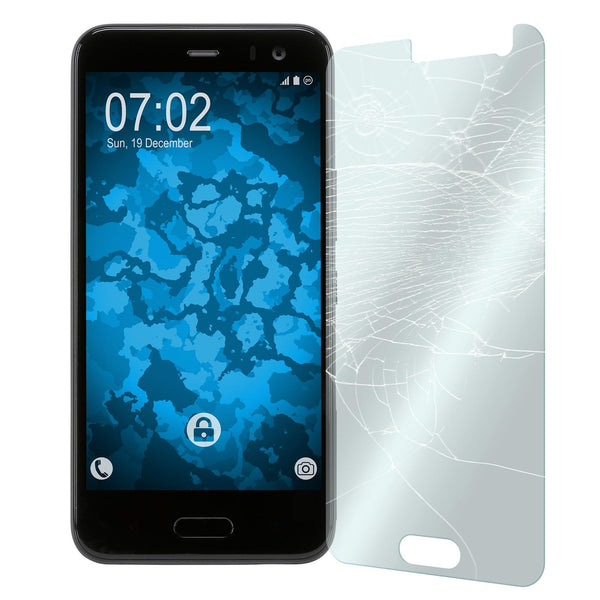 3 x HTC U11 Life Glas-Displayschutzfolie klar