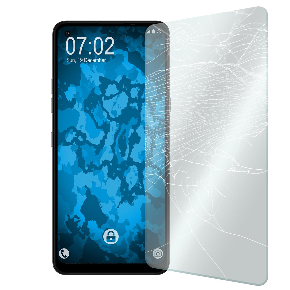 2 x LG K61 Glas-Displayschutzfolie klar
