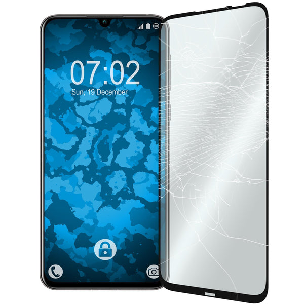 2 x Huawei Nova 5 Glas-Displayschutzfolie klar full-screen s