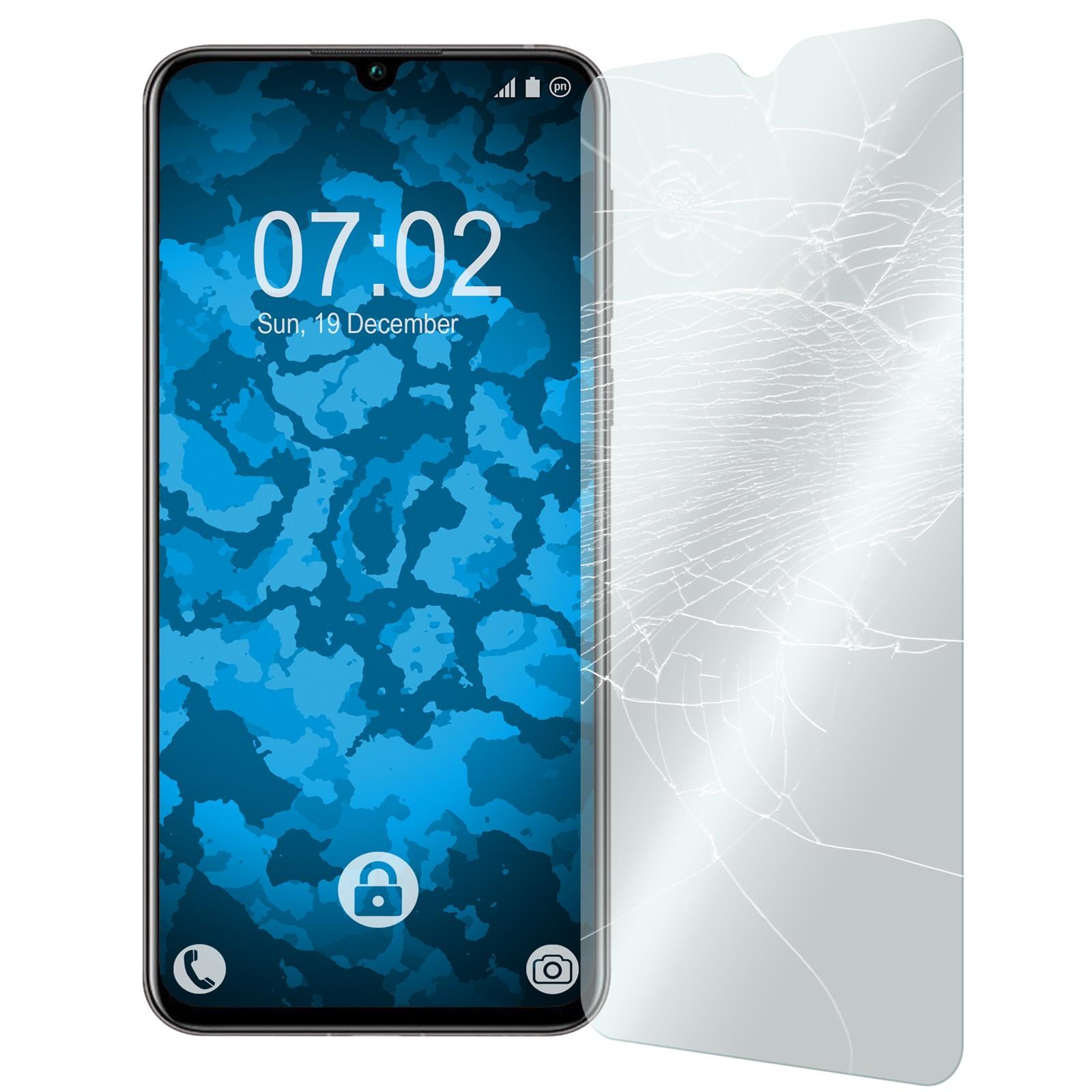 3 x Huawei Nova 5 Glas-Displayschutzfolie klar
