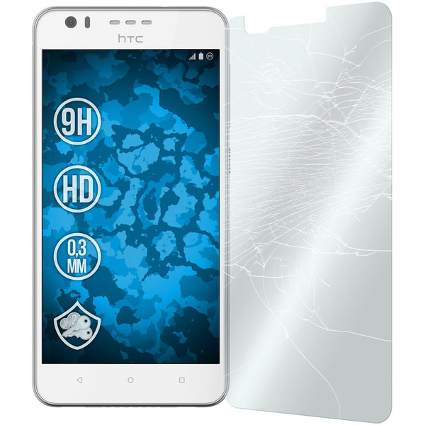 2 x HTC Desire 10 Lifestyle Glas-Displayschutzfolie klar