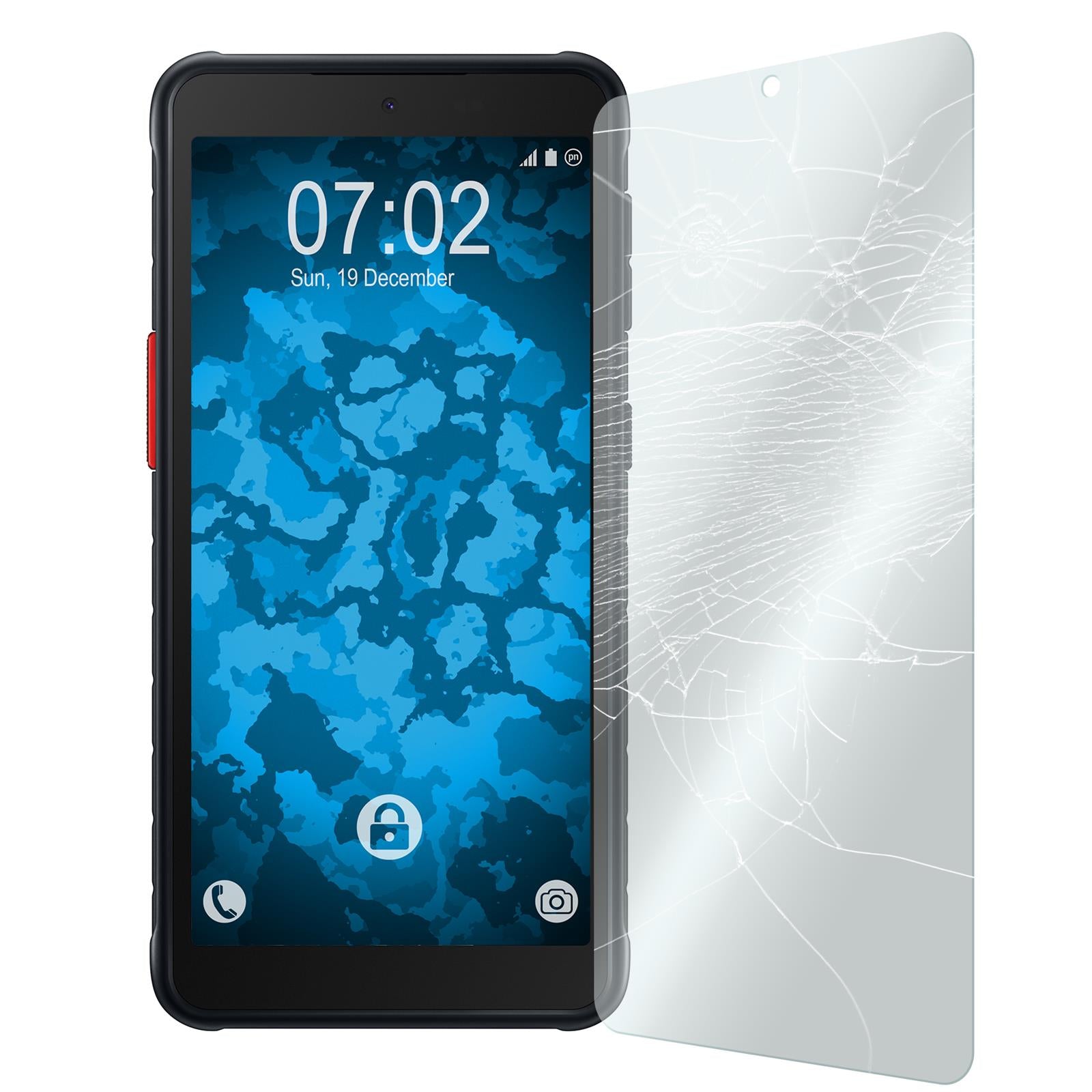 2 x Samsung Galaxy Xcover 5 Glas-Displayschutzfolie klar