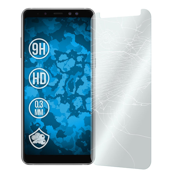1 x Samsung Galaxy A8 (2018) EU Version Glas-Displayschutzfo