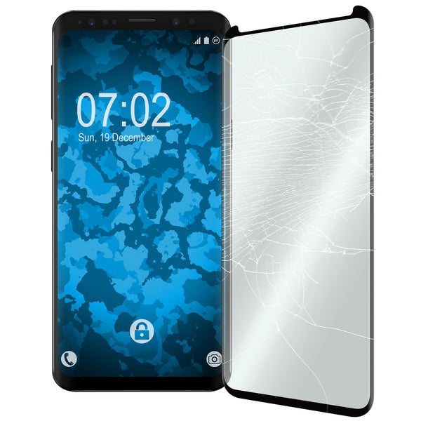 1 x Samsung Galaxy S9 Glas-Displayschutzfolie klar full-scre