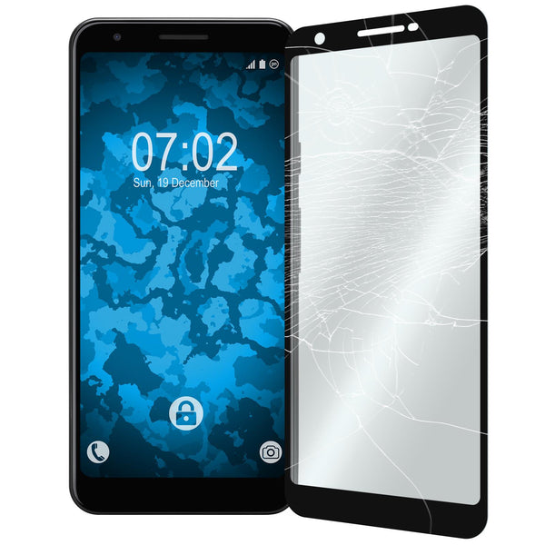 1 x Google Pixel 3a XL Glas-Displayschutzfolie klar full-scr