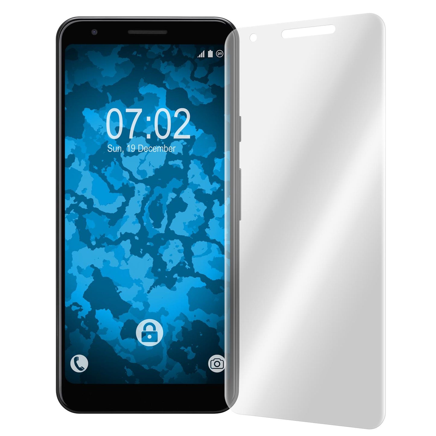 2 x Google Pixel 4a (G025J/GA02099) Displayschutzfolie klar