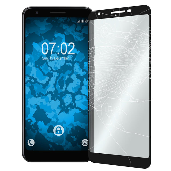1 x Google Pixel 3a Glas-Displayschutzfolie klar full-screen
