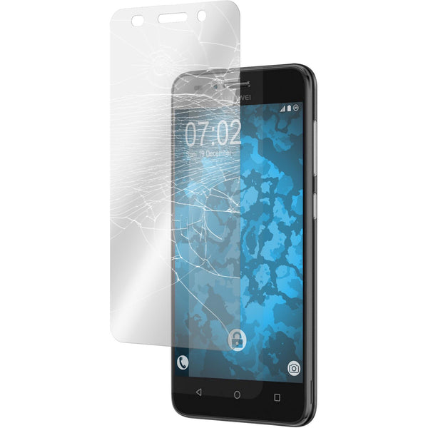 3 x Huawei Y3 (2018) Glas-Displayschutzfolie klar