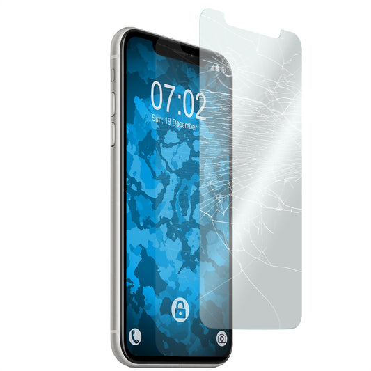 3 x Apple iPhone 11 / XR Glas-Displayschutzfolie klar