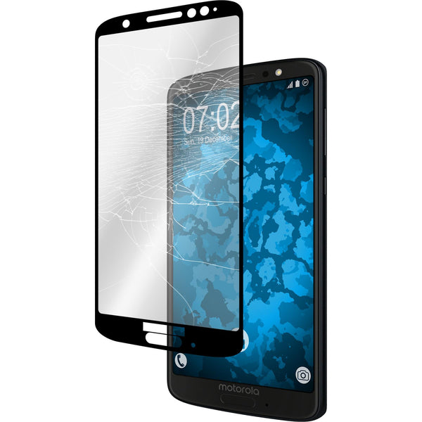 1 x Lenovo Moto G6 Glas-Displayschutzfolie klar full-screen
