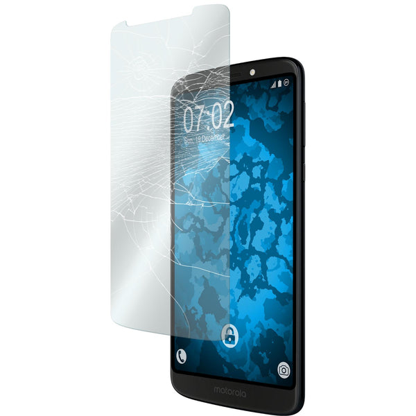 3 x Lenovo Moto G6 Play Glas-Displayschutzfolie klar