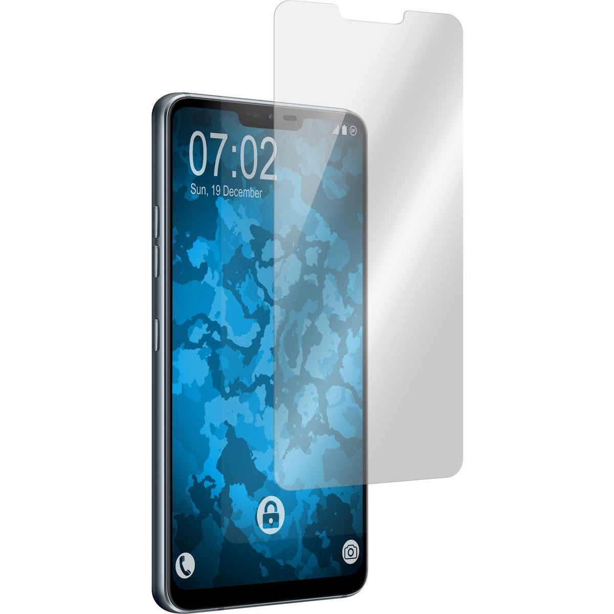8 x LG G7 ThinQ Displayschutzfolie klar
