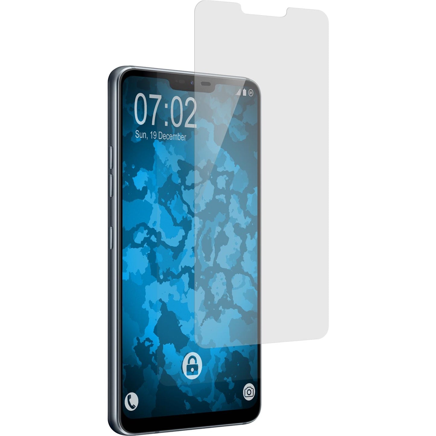 8 x LG G7 ThinQ Displayschutzfolie matt