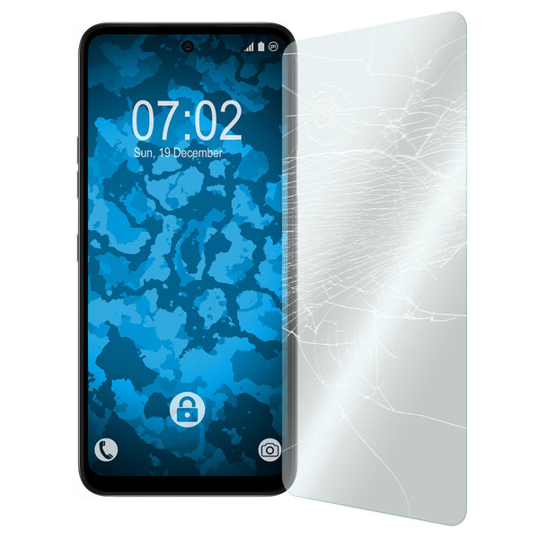 3er-Pack PhoneNatic Glas-Folie klar  kompatibel mit LG K52 - Panzerglas für K52