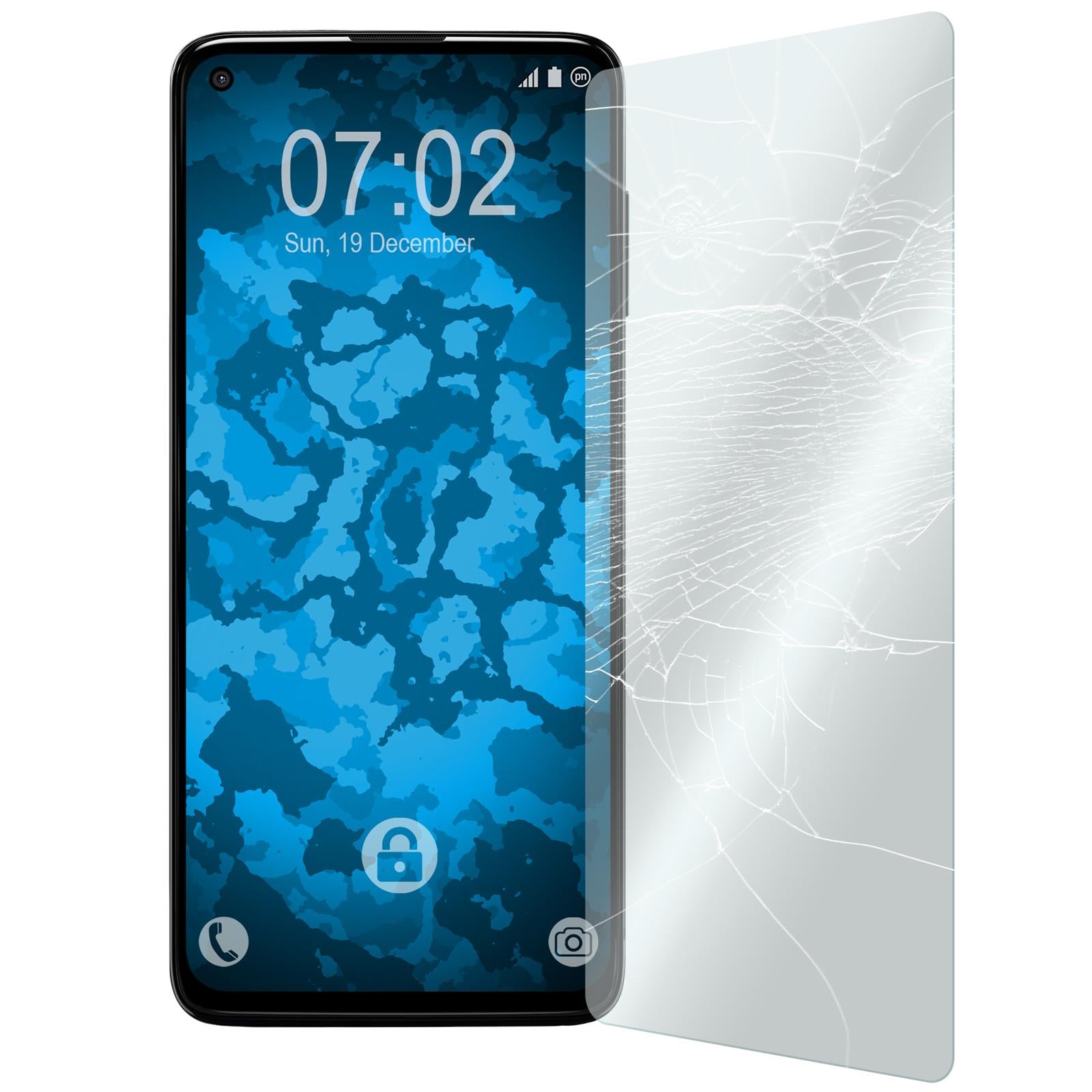 2 x Motorola Moto G Stylus (2021) Glas-Displayschutzfolie kl