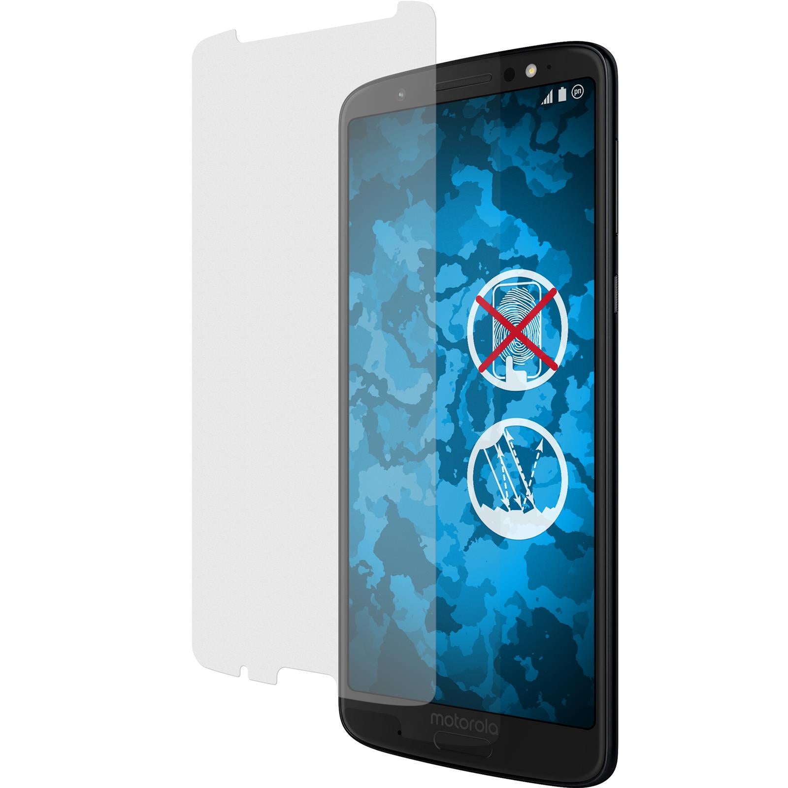 6 x Lenovo Moto G6 Plus Displayschutzfolie matt