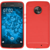PhoneNatic Case kompatibel mit Lenovo Moto X4 - rot Silikon Hülle Ultimate Cover