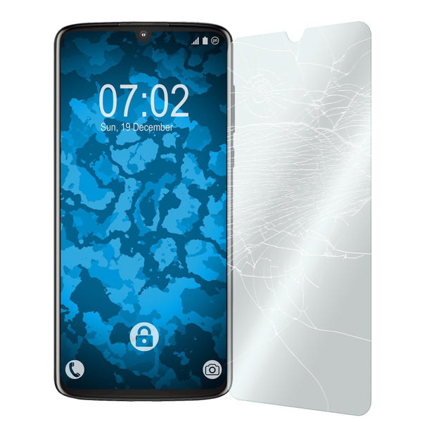 2 x Lenovo Moto Z4 Glas-Displayschutzfolie klar