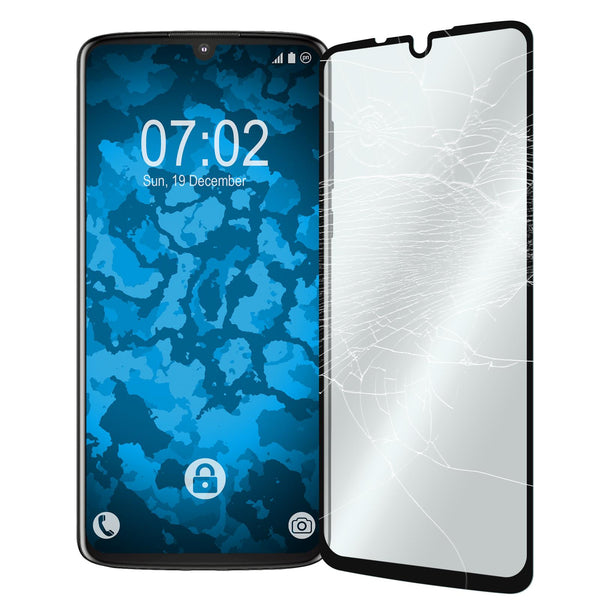 1 x Lenovo Moto Z4 Glas-Displayschutzfolie klar full-screen