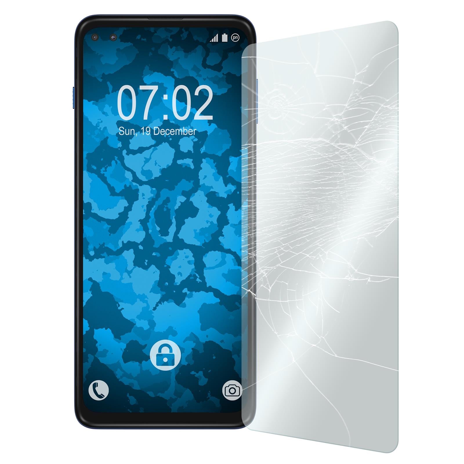 1 x Lenovo Moto G5 Plus Glas-Displayschutzfolie klar