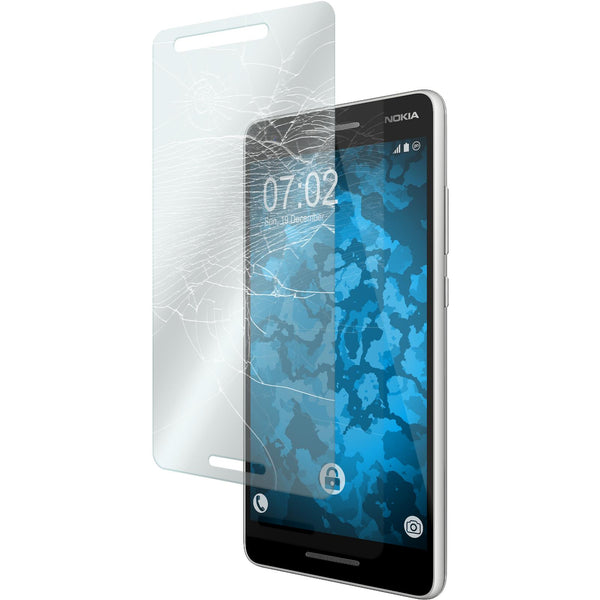 2 x  Nokia 2.1 Glas-Displayschutzfolie klar