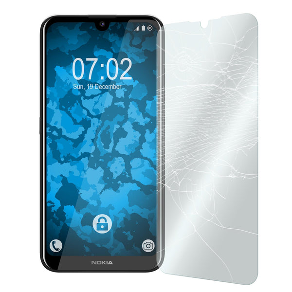 1 x  Nokia 2.2 Glas-Displayschutzfolie klar