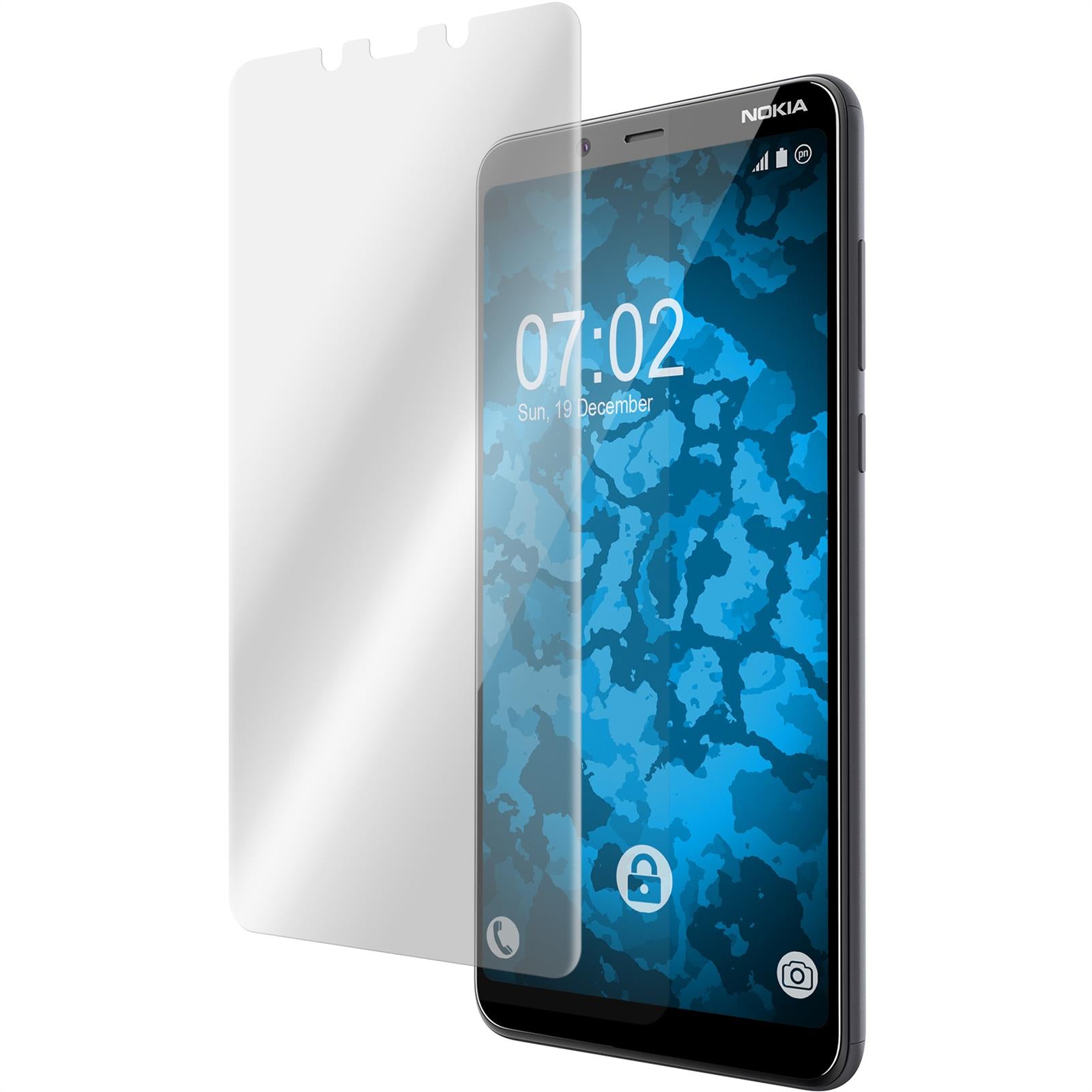 2 x  Nokia 3.1 Plus Displayschutzfolie klar Flexible Folien