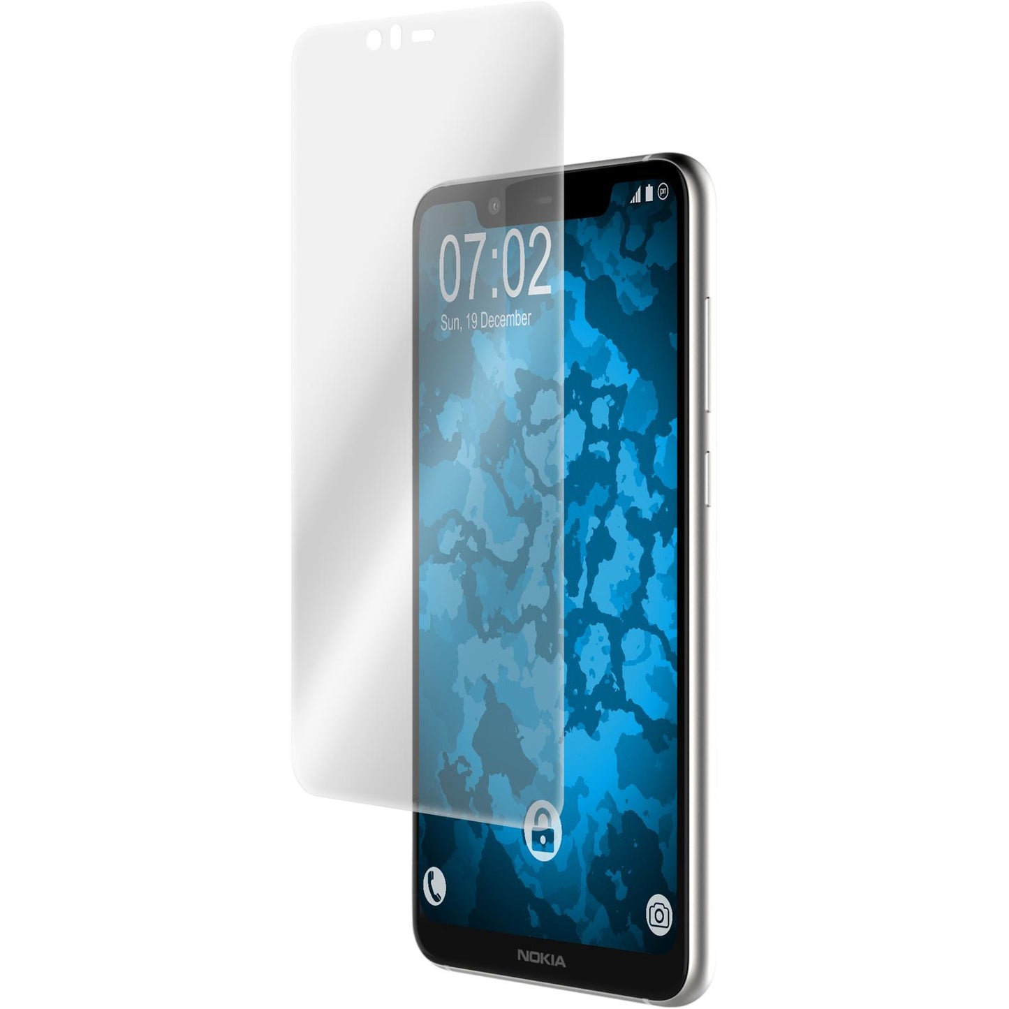1 x  Nokia 5.1 Plus Displayschutzfolie klar Flexible Folien