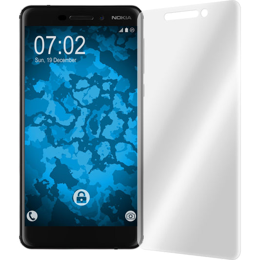4 x  Nokia 6.1 (2018) Displayschutzfolie klar Flexible Folie