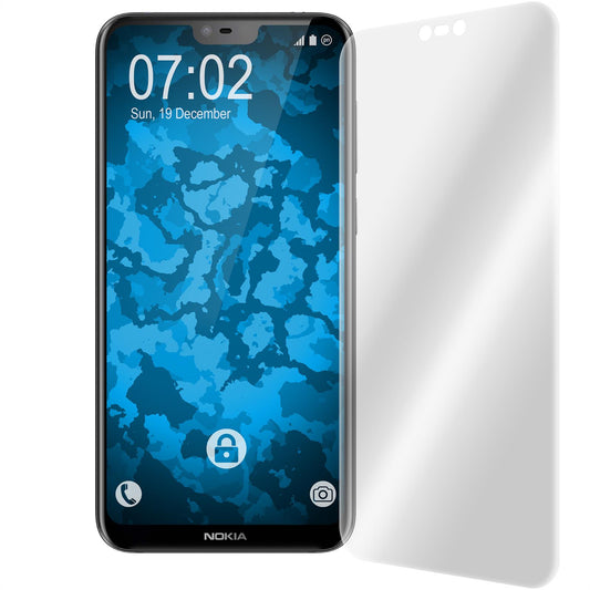 2 x  Nokia 6.1 Plus (X6) Displayschutzfolie klar Flexible Fo