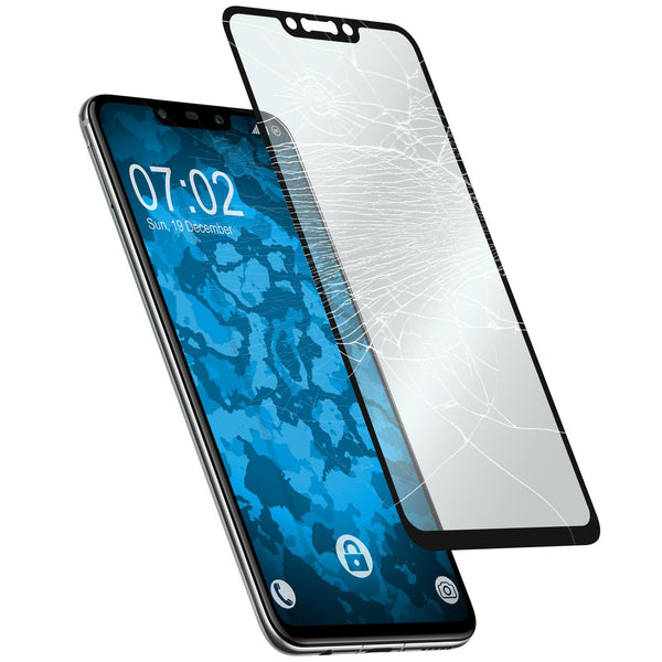 2 x Huawei Nova 3 Glas-Displayschutzfolie klar full-screen s