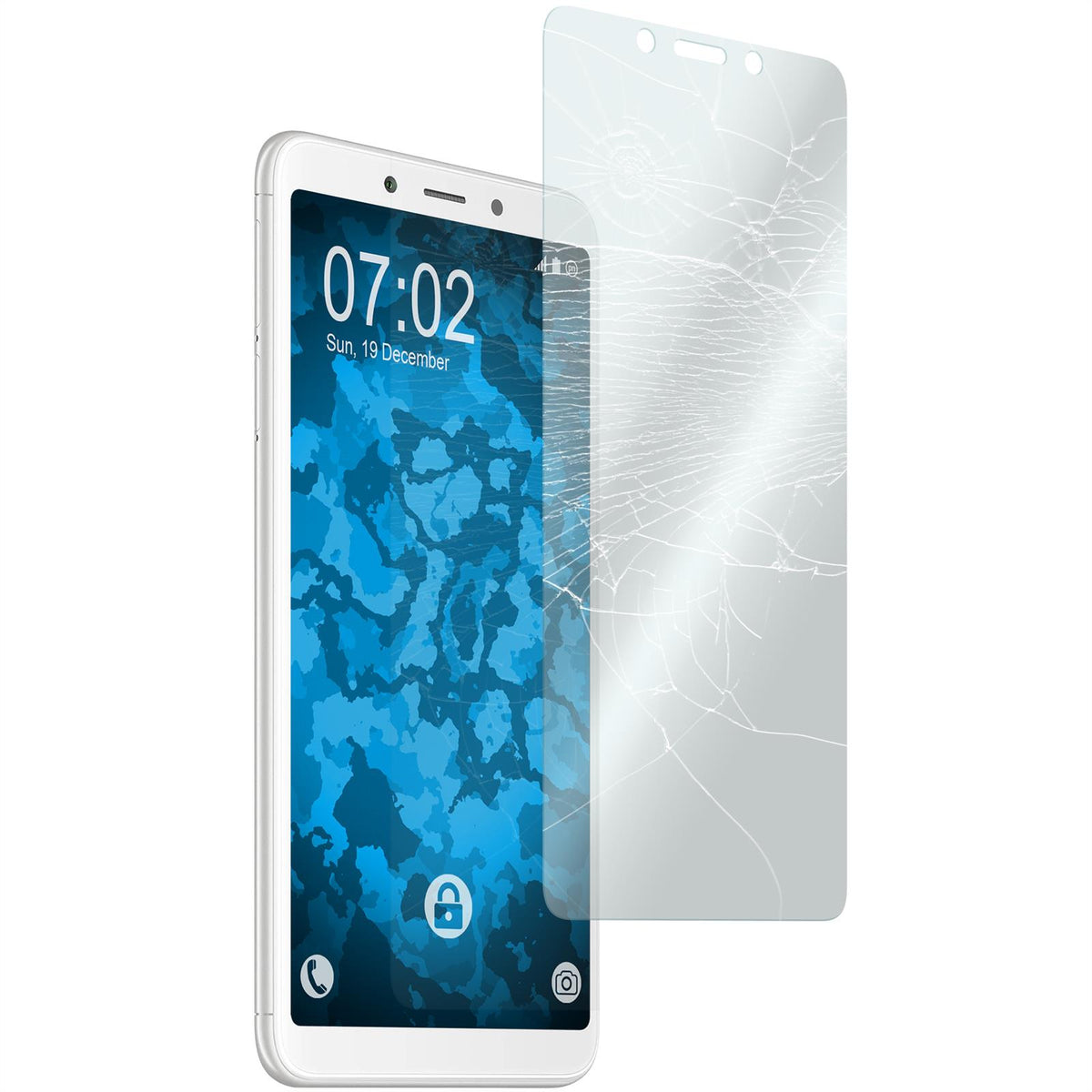 1 x Xiaomi Redmi 6/6A Glas-Displayschutzfolie klar