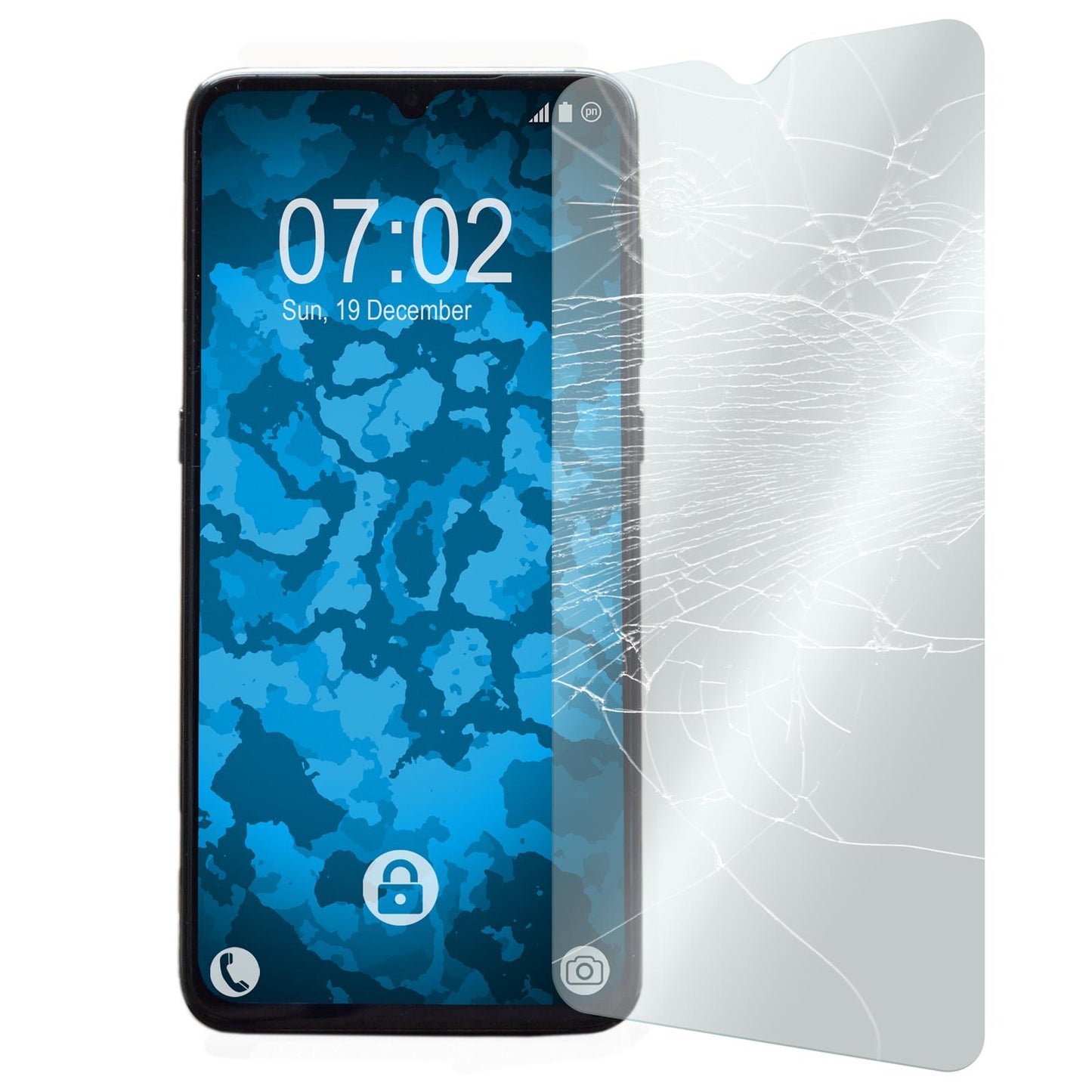 3 x Xiaomi Redmi 9 Glas-Displayschutzfolie klar