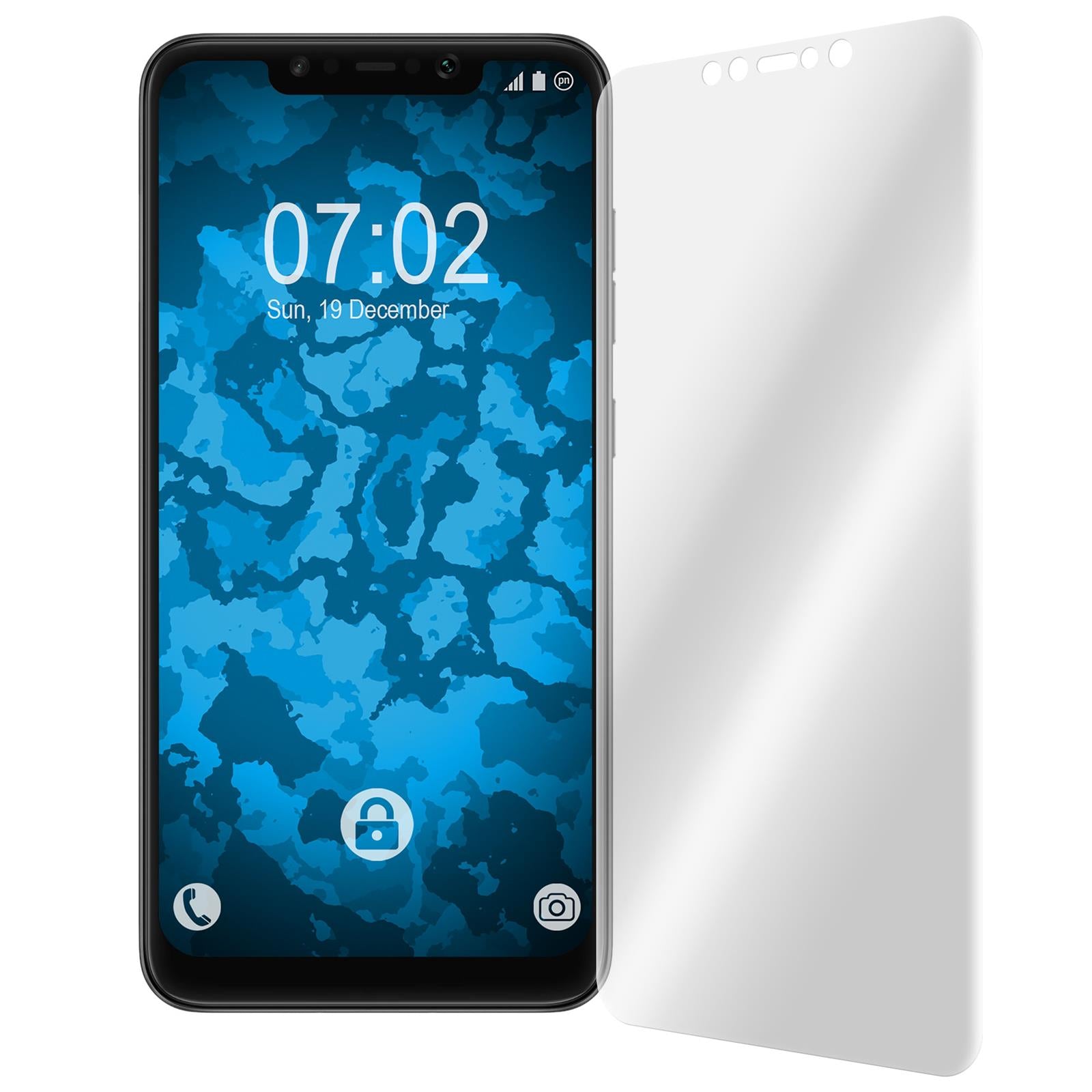 2 x Xiaomi Pocophone F1 Displayschutzfolie klar Flexible Fol